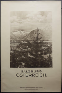 c.1934 Salzburg Ősterreich Austria Heinrich Gürtler - Golden Age Posters