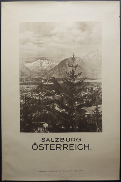 c.1934 Salzburg Ősterreich Austria Heinrich Gürtler - Golden Age Posters