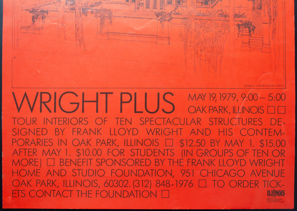 1979 Frank Lloyd Wright Home & Studio Foundation FLW House Tour Oak Park