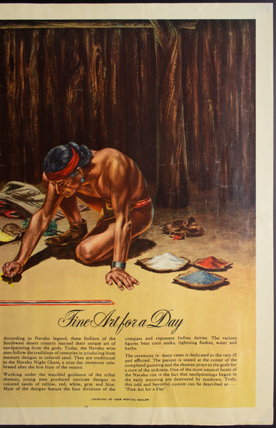 1955 Navajo Fine Art For A Day Pontiac Dealership Poster Full Size