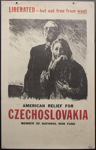 c.1945 American Relief For Czechoslovakia National War Fund - Golden Age Posters