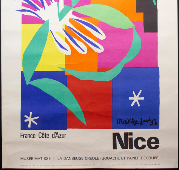 1965 Nice France Cote D’Azur Danseuse Creole Henri Matisse Moulot Paris