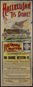 c.1889 Rio Grande Western Railway Colorado Broadside in Color - Golden Age Posters
