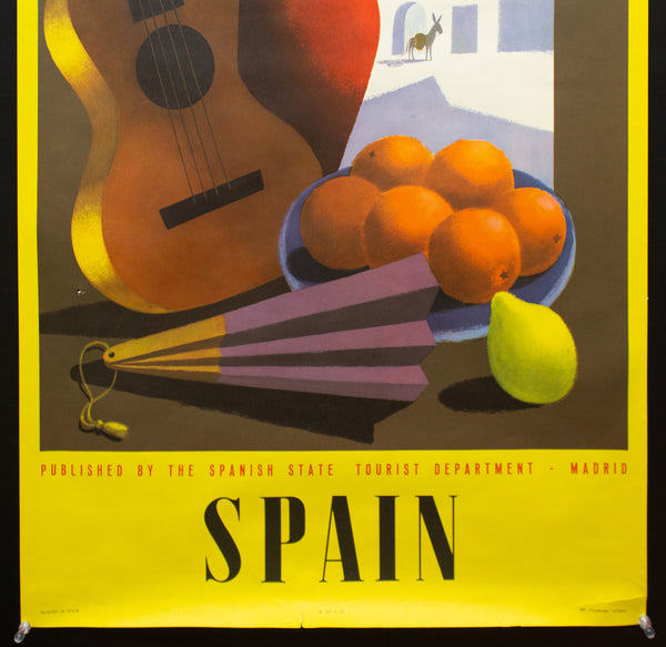 c.1951 Spain Spanish State Tourist Department Guy Georget Mid-Century