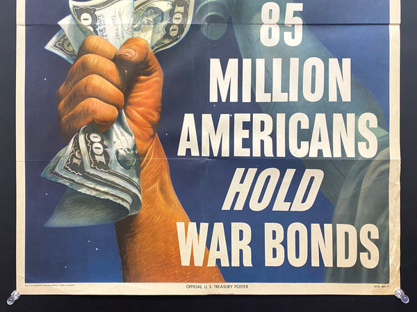 1945 85 Million Americans Hold War Bonds US Treasury WWII