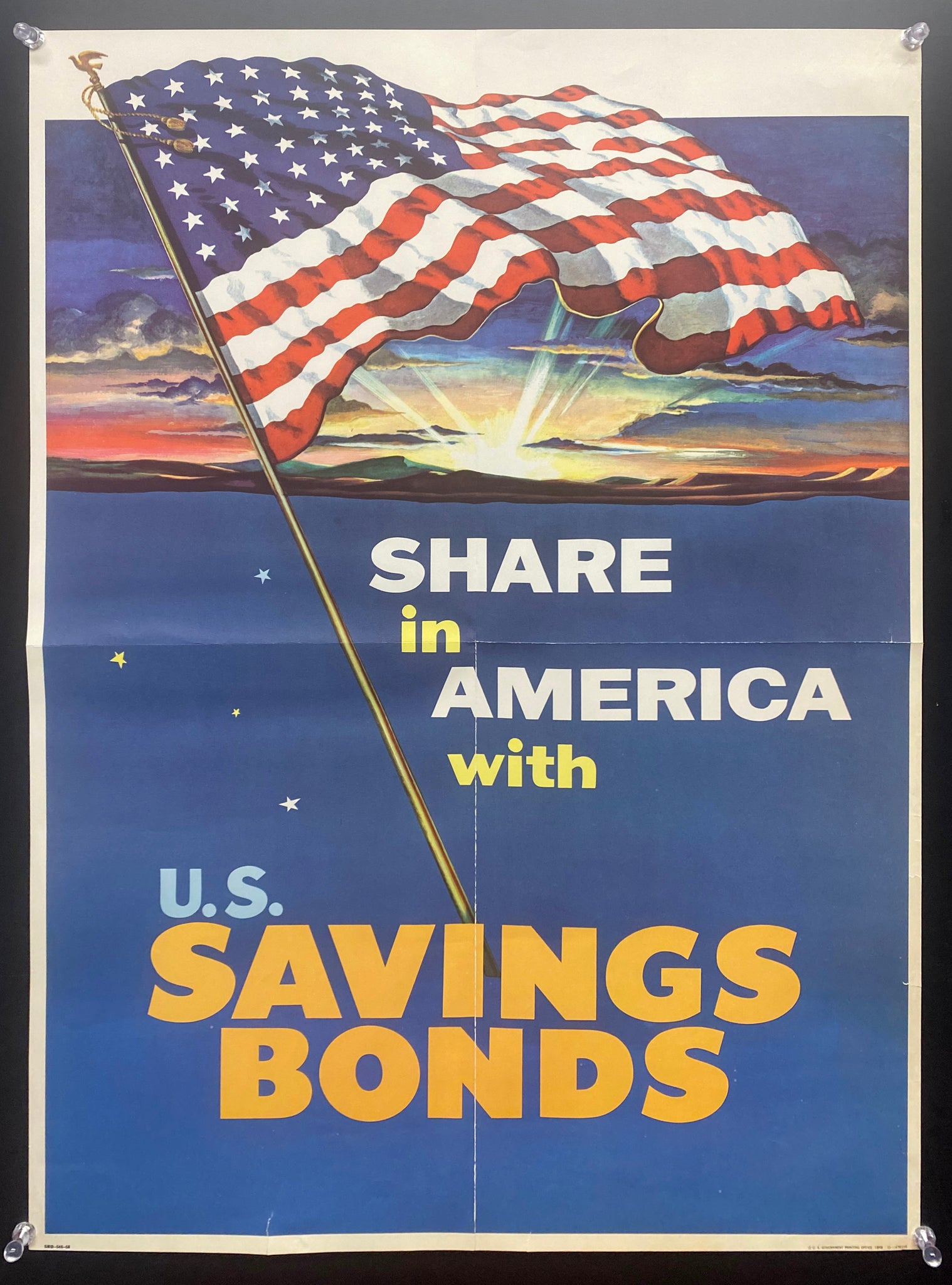1958 Share in America with U.S. Savings Bonds Treasury Atomic Age