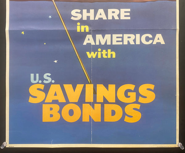 1958 Share in America with U.S. Savings Bonds Treasury Atomic Age