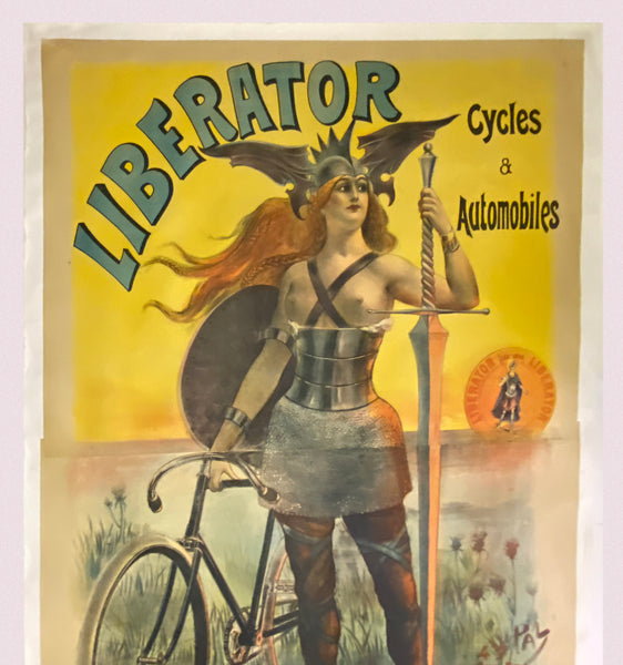 c.1899 Liberator Cycles & Motocycles PAL Jean de Paleologue Largest Size