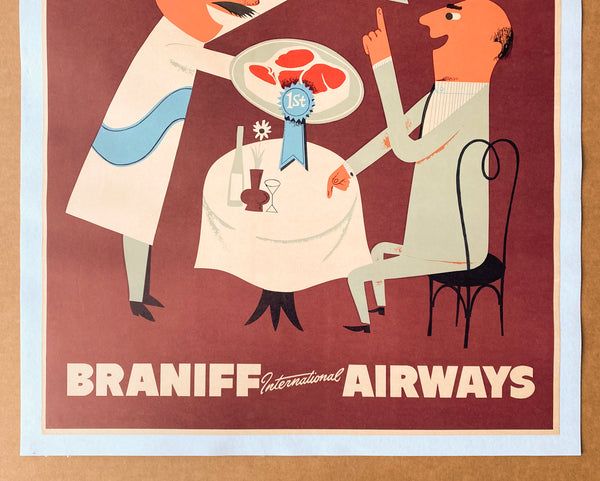 c.1950s Braniff International Airways Buenos Aires Argentina Travel