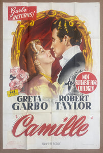 1936 Camille Australian One Sheet MGM Greta Garbo R-1945