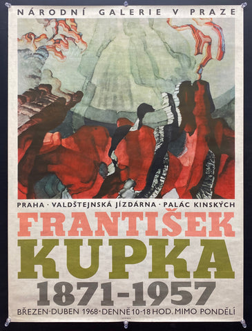 1968 Frantisek Kupka Art Exhibition National Gallery Prague Czechoslovakia