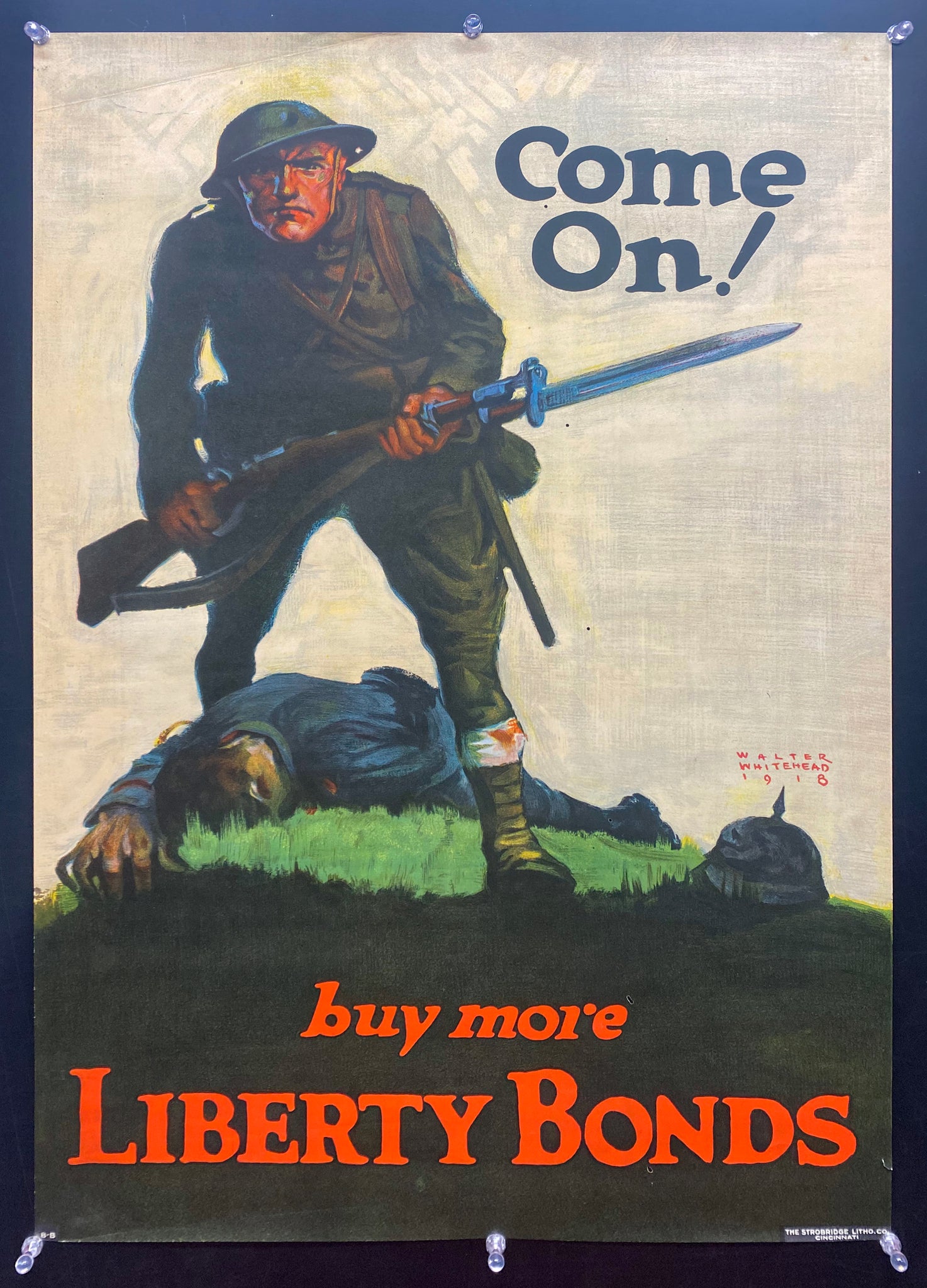 1918 Come On! Buy More Liberty Bonds by Walter Whitehead WWI