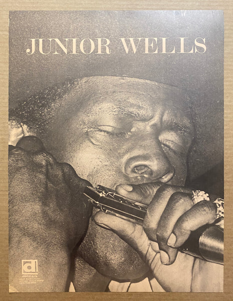 c.1970s Junior Wells Delmark Records Record Store Promo Chicago Blues