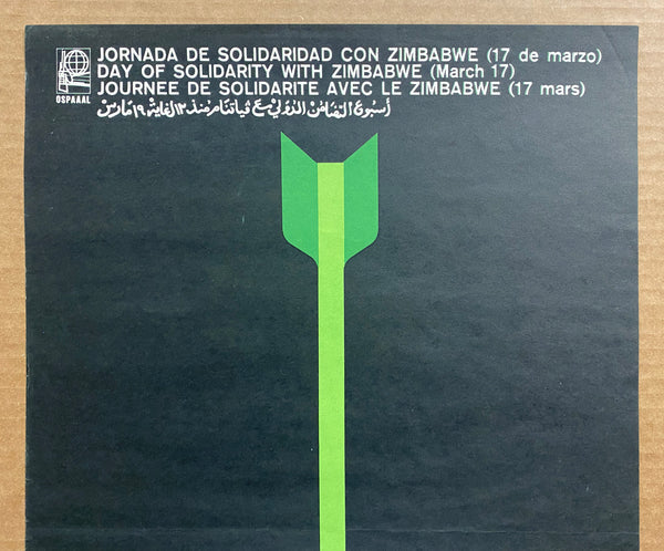 1970 Day Of Solidarity With Zimbabwe March 17 OSPAAAL Cuban Fausto