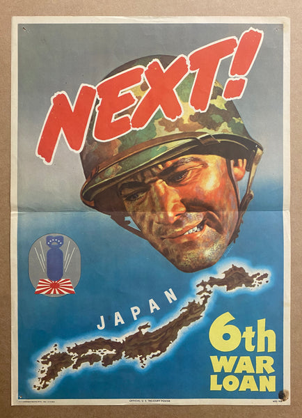 1944 NEXT! Japan 6th War Loan by James Bingham WWII
