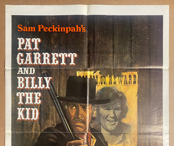 1973 Pat Garrett & Billy The Kid One Sheet Movie Bob Dylan Peckinpah