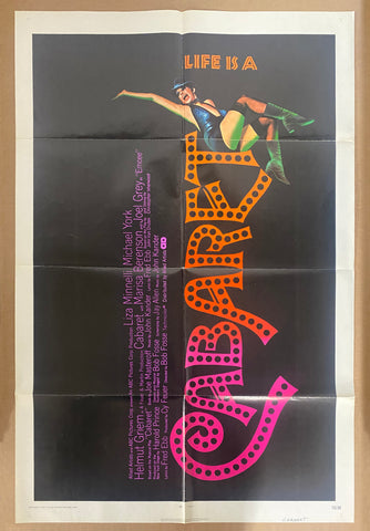 1972 Cabaret One Sheet Movie Liza Minnelli Bob Fosse