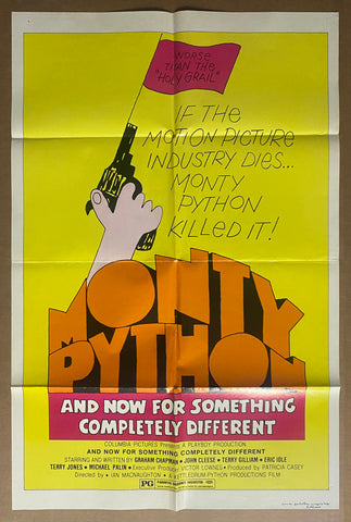 1972 And Now For Something Completely Different Monty Python One Sheet Movie