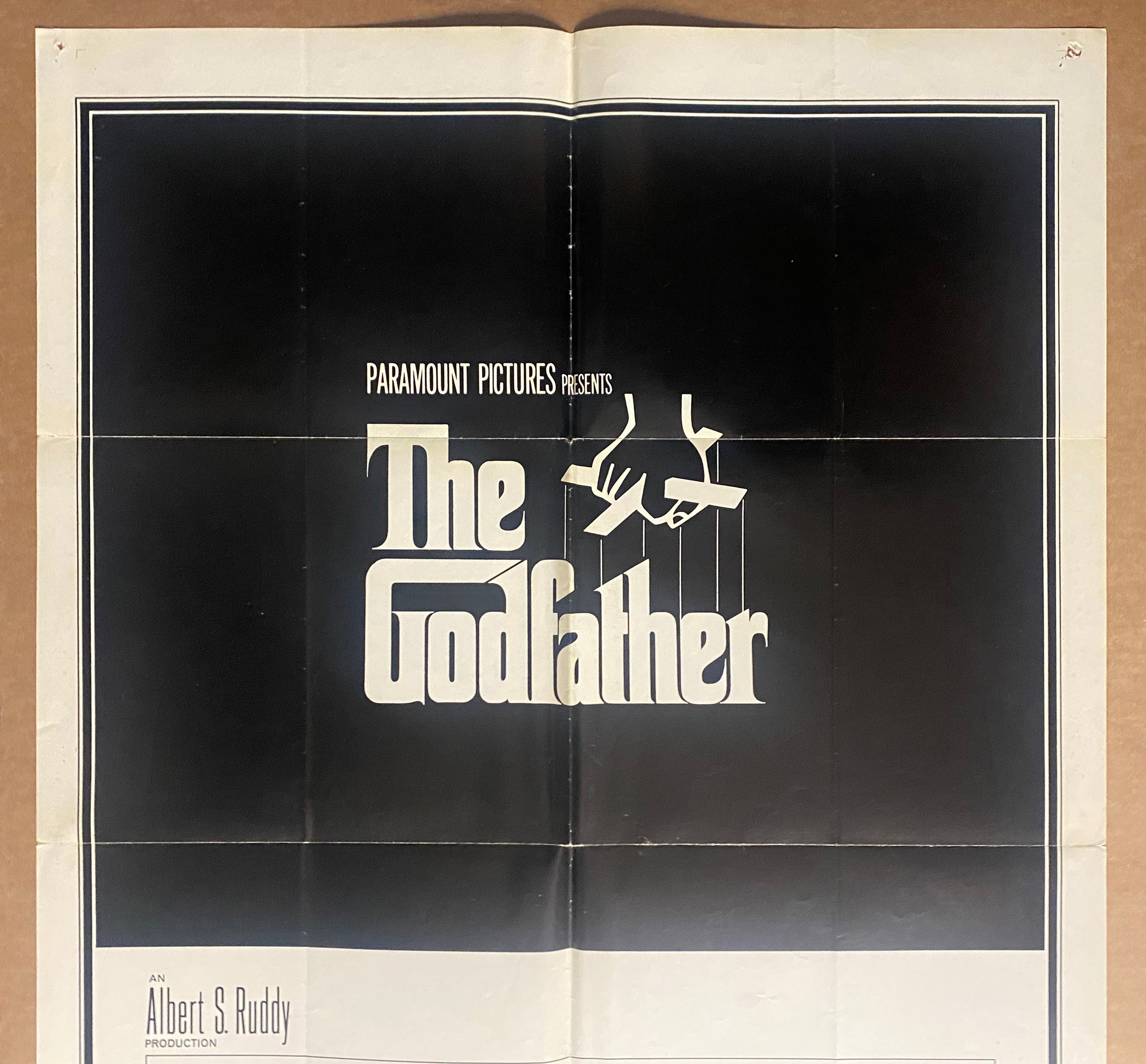 1972 The Godfather One Sheet Movie Poster by S. Neil Fujita