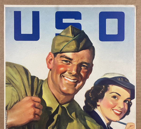 c.1945 USO National War Fund Until Their Home Hayden Hayden WWII