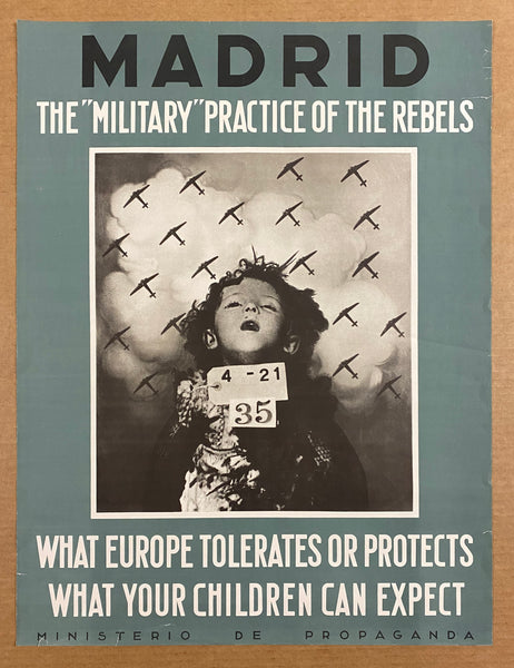 1937 Madrid Military Practice of the Rebels Spanish Civil War Rare