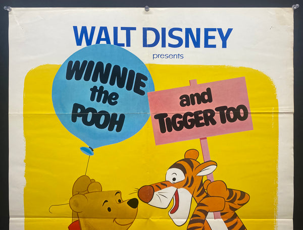 1974 Walt Disney's Winnie the Pooh and Tigger Too Folded One Sheet