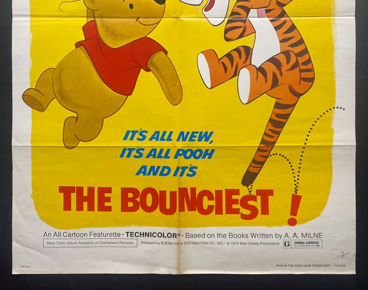 1974 Walt Disney's Winnie the Pooh and Tigger Too Movie Poster – Golden ...