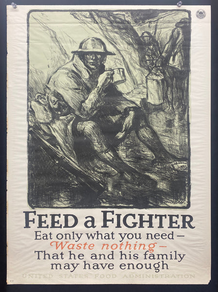 1918 Feed A Fighter United States Food Administration WWI Morgan Wallace