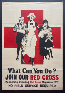 c.1918 What Can You Do? Join Our Red Cross Nursing WWI