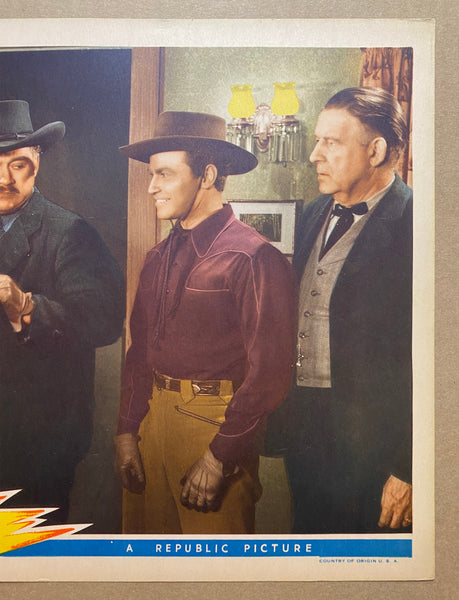 1942 Jesse James, Jr. Movie Lobby Card Signed Don Red Barry Republic