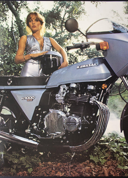 1978 Kawasaki KZ1000 K1-R Motorcycle Dealer Advertising - Golden Age Posters