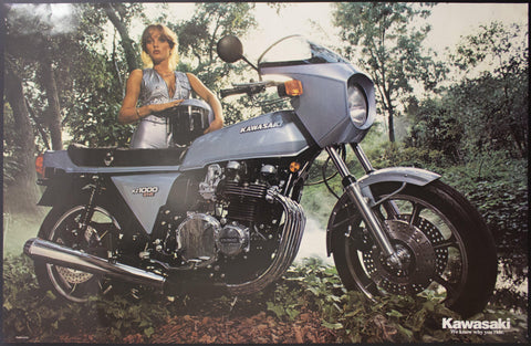 1978 Kawasaki KZ1000 K1-R Motorcycle Dealer Advertising - Golden Age Posters