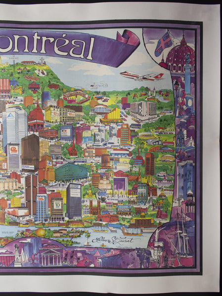 1974 Montreal Canada Pictorial Map by Swaena Lavelle Archar Inc. - Golden Age Posters