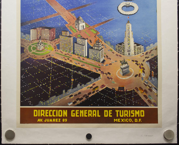 c.1940s Mexico City The Great Metropolis by A. Regaert - Golden Age Posters
