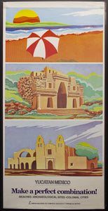 c.1983 Yucatan Mexico Make A Perfect Combination! Jorge F. Rivas Cantillo - Golden Age Posters