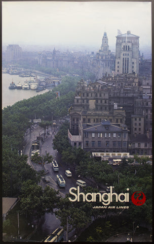 c.1981 Shanghai China Japan Air Lines Airlines - Golden Age Posters