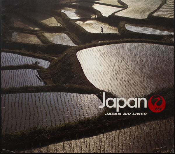 c.1983 Japan Air Lines Airlines Japanese Rice Farm - Golden Age Posters