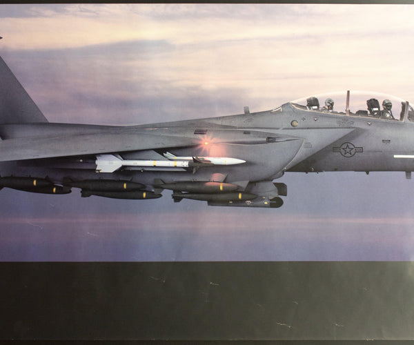 c.1988 McDonnell Douglas F-15E Strike Eagle Fighter Official Promotional Poster - Golden Age Posters