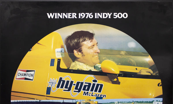1976 Johnny Rutherford Indianapolis 500 Winner Hy-Gain CB Radio Advertising - Golden Age Posters
