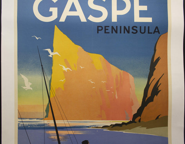 c.1930s La Péninsula Gaspé Gaspe Peninsula Quebec Canada - Golden Age Posters