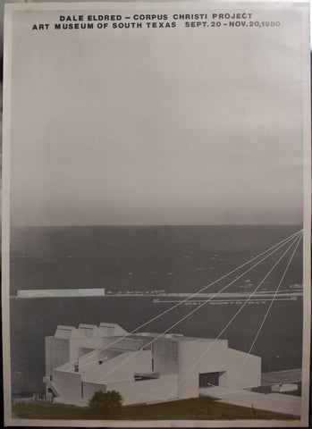 1980 Dale Eldred Signed Environmental Sculpture Corpus Christi Project South Texas