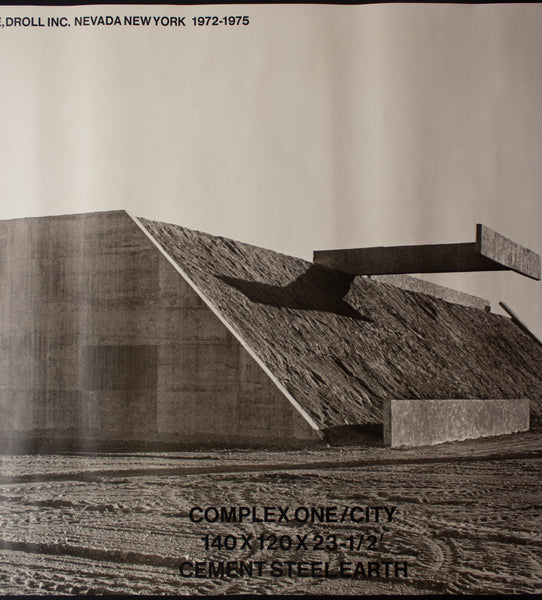 1975 Complex One City Earthworks Land Art Sculpture Artist Michael Heizer Signed