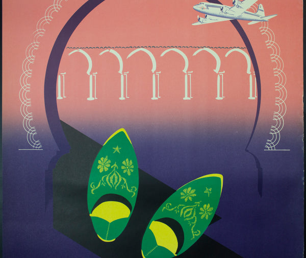 c.1954 Air Atlas Maroc Airline Morocco by A.M. Baezner