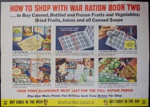 1943 How To Shop With War Ration Book Two WWII Home Front OPA