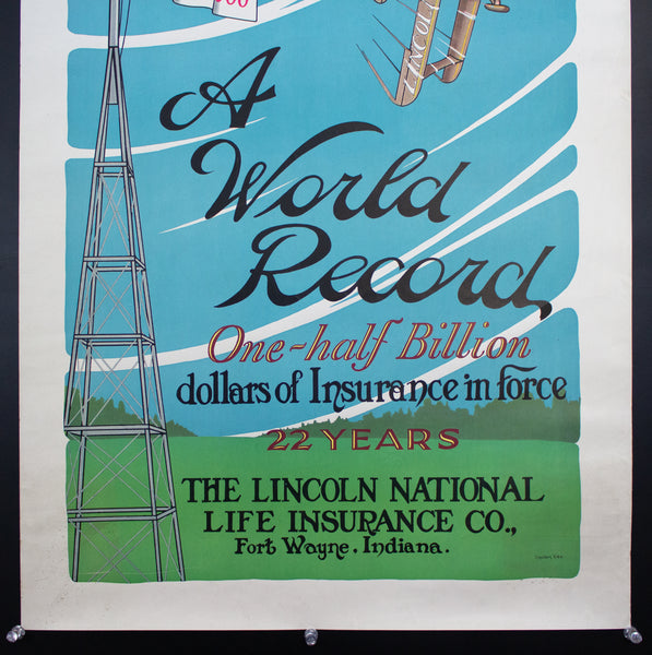 c.1927 Lincoln National Life Insurance Advertising Sheldon Hine Fort Wayne Indiana
