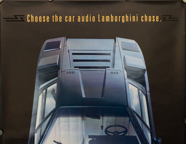 c.1980 Choose The Car Audio Lamborghini Chose Countach Alpine Stereo