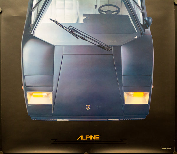 c.1980 Choose The Car Audio Lamborghini Chose Countach Alpine Stereo