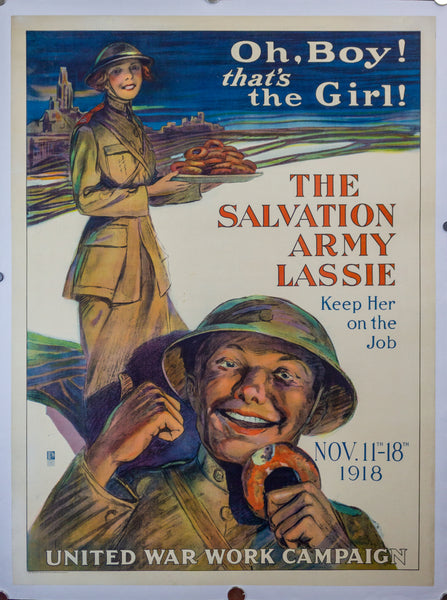 1918 Oh Boy! That’s The Girl! The Salvation Army Lassie United War Work Campaign WWI