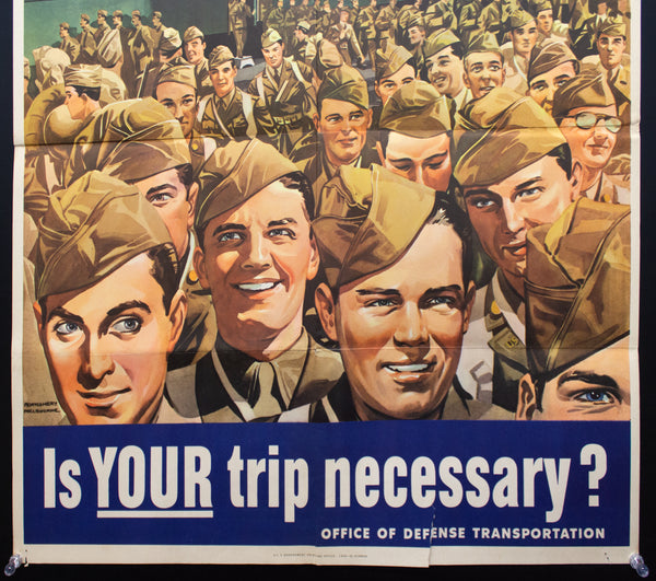 1943 Millions Of Troops Are On The Move Is Your Trip Necessary WWII Melbourne