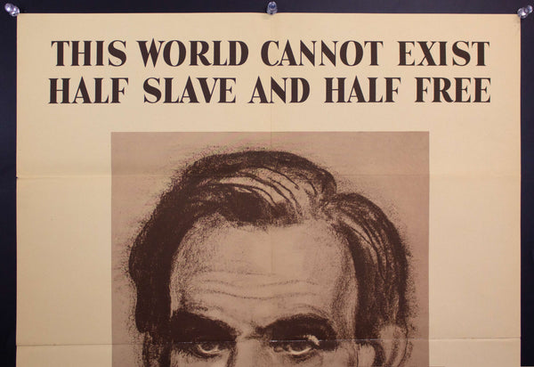 1943 This World Can Not Exist Half Slave And Half Free Abraham Lincoln WWII